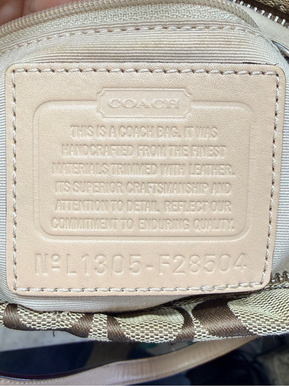 Coach Signature Stripe 12CM Tote Bag - Picture 11 of 11